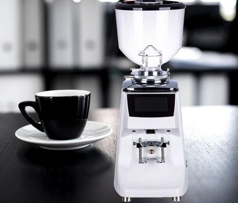 Metal Burr Coffee Grinder del titanio de la amoladora de café de la pantalla táctil del café express 83m m