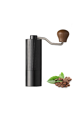 Molinillo de café manual ajustable de la mano de las rebabas de la aleación de aluminio para viajar