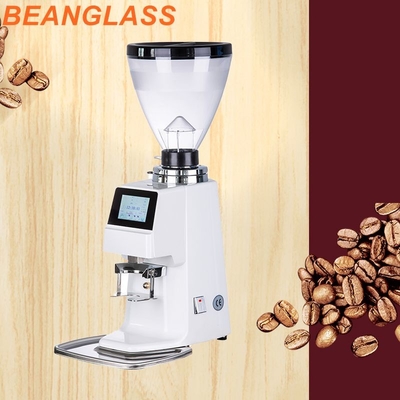 Volumen plano comercial del tanque de Bean Grinder 1.2kg del café express del diente