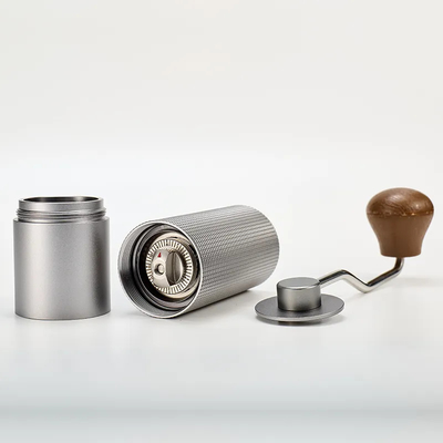 Rebabas de acero inoxidables de la amoladora de café del molino de mano del cuerpo de la Al-aleación pequeños 420 manuales portátiles
