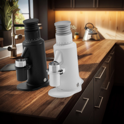 Tensión personalizada de 64 mm Flat Burr Grinder de frijoles de espresso 120g Capacidad