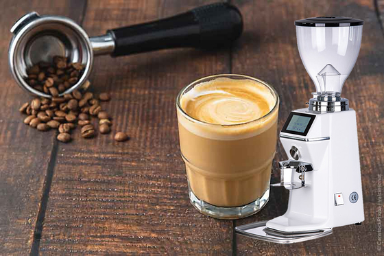 Molinilla de café de alta potencia de 370W con contenedor de polvo de café