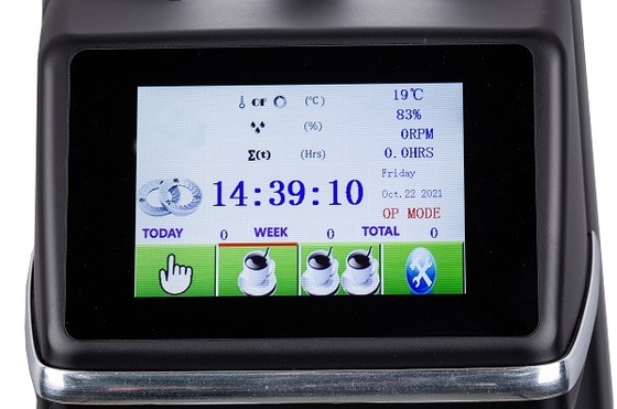 amoladora del molino de café de Temperature Monitoring Display de la amoladora de café de la pantalla táctil 1500rpm